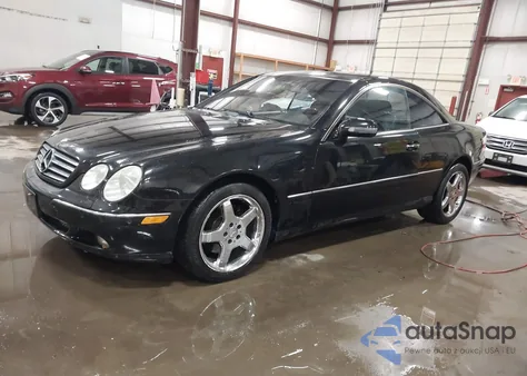 2002 Mercedes-Benz Cl 500 z USA, uszkodzony, nr VIN WDBPJ75J72A022594